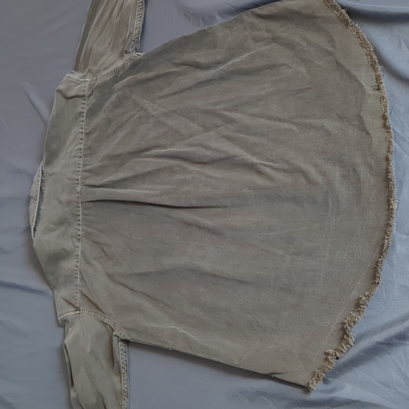 Aerie Mens Medium Button Down Short Green - Picture 6 of 8